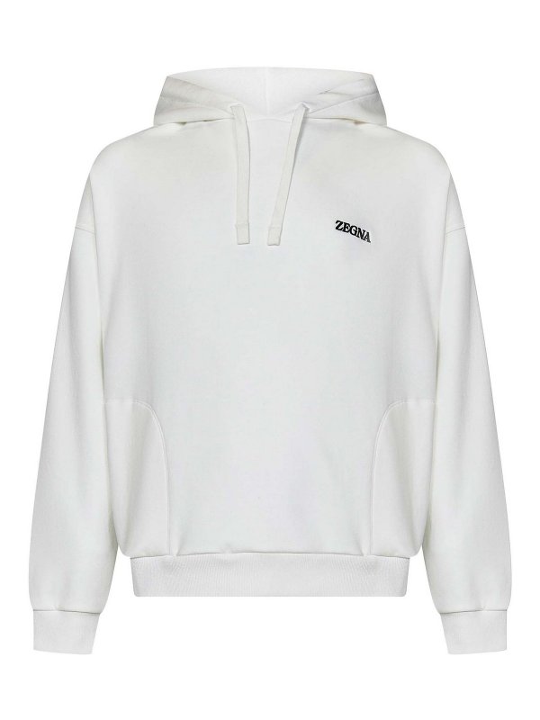 ZEGNA: スウェット＆セーター - スウェットシャツ/セーター - 白