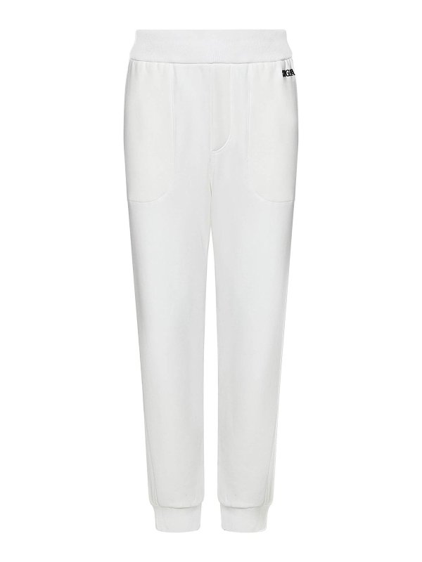 ZEGNA: スウェットパンツ - トラックスーツ ボトムス - 白