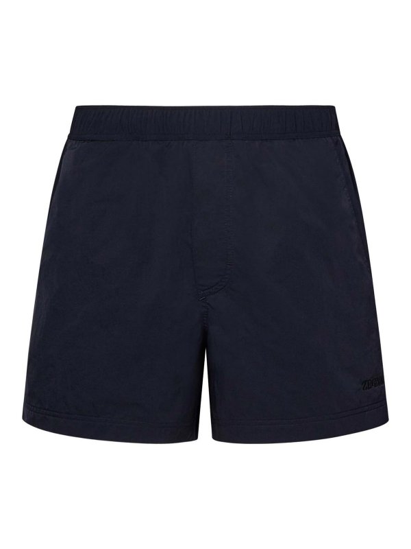 ZEGNA: 水着 - スイムショーツ/スイムトランクス - ブルー