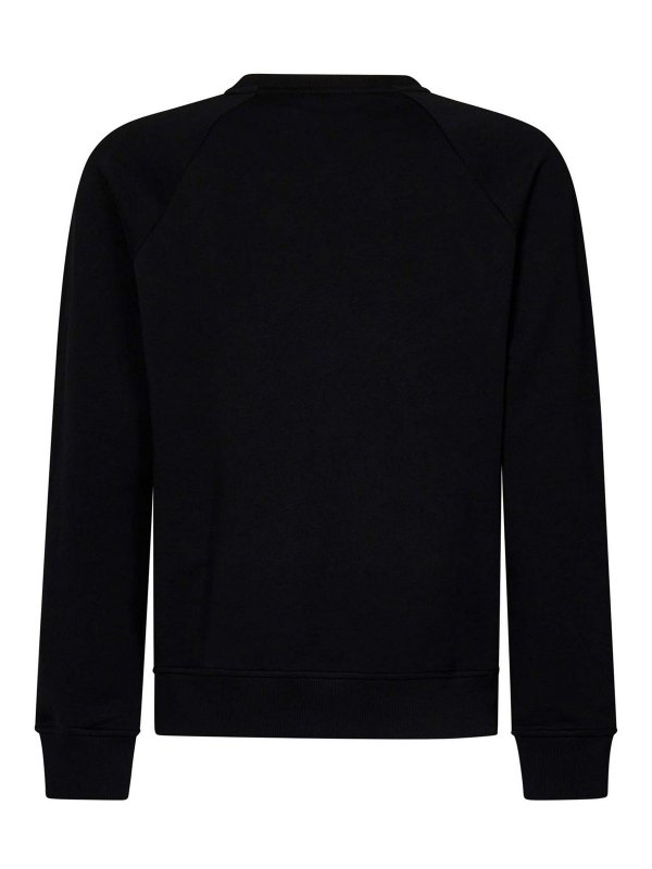 Balmain: Strickpullover mit Rundhalsausschnitt online - Rundhalspullover - Schwarz