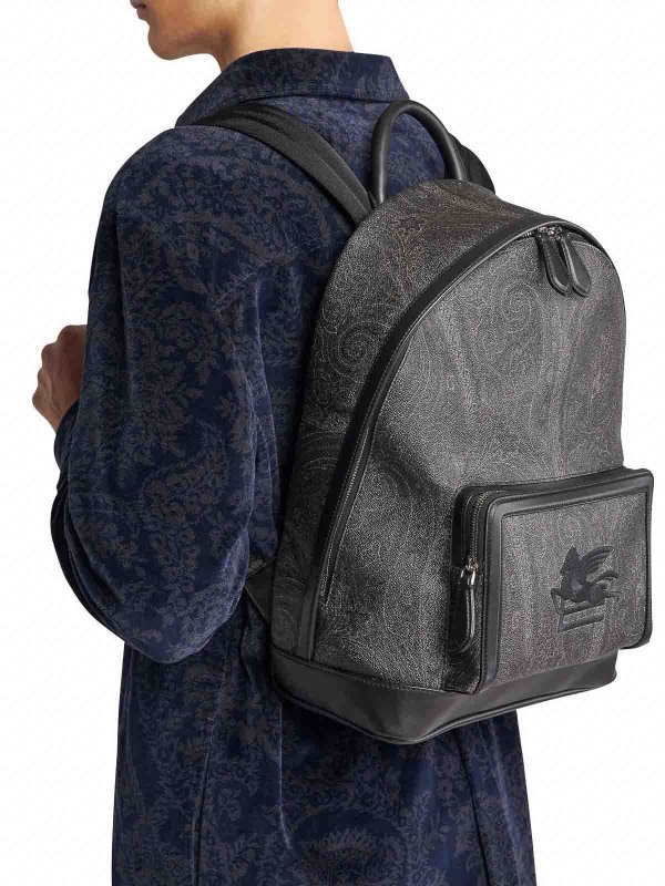 ETRO: zaini online - Zaino Nero