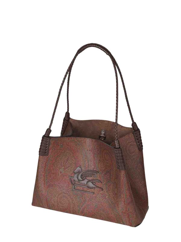 The Best Shops ETRO: totes bags - Libra Small Brown tote