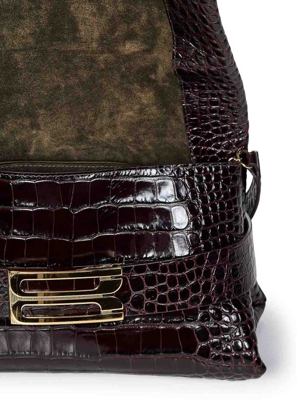 クラッチバッグ - ブラウン shop online: VICTORIA BECKHAM