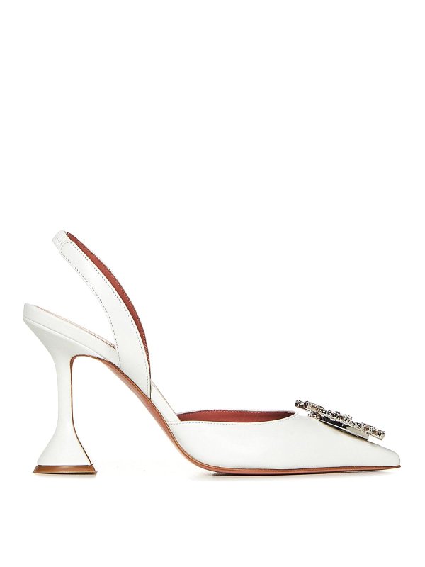 AMINA MUADDI: パンプス - パンプス - 白