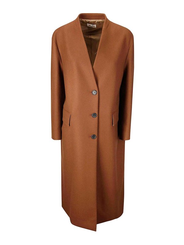 A.BOCCA: short coats - Cloth Collarless Coat