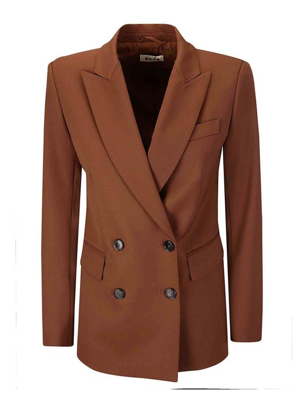 A.BOCCA: casual jackets - Double-Breasted Jacket Gab