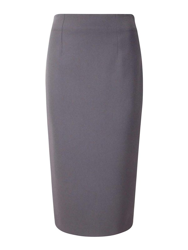 ALBERTO BIANI: Knielange und Midi Röcke - Midirock - Dunkelgrau
