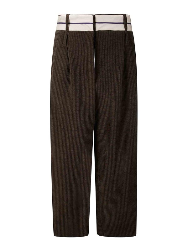 JEJIA: カジュアルトラウザー - カジュアルパンツ - ブラウン