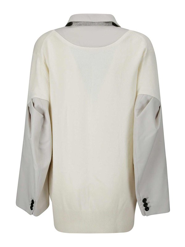 Sacai: casual jackets online - Suiting X Knit Jacket