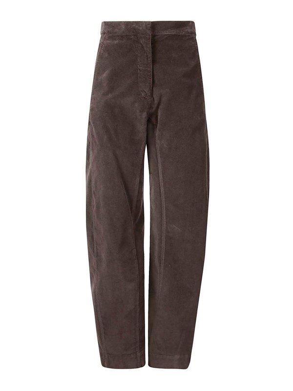 STEFANO MORTARI: トラウザーショーツ - ショートパンツ - ブラウン