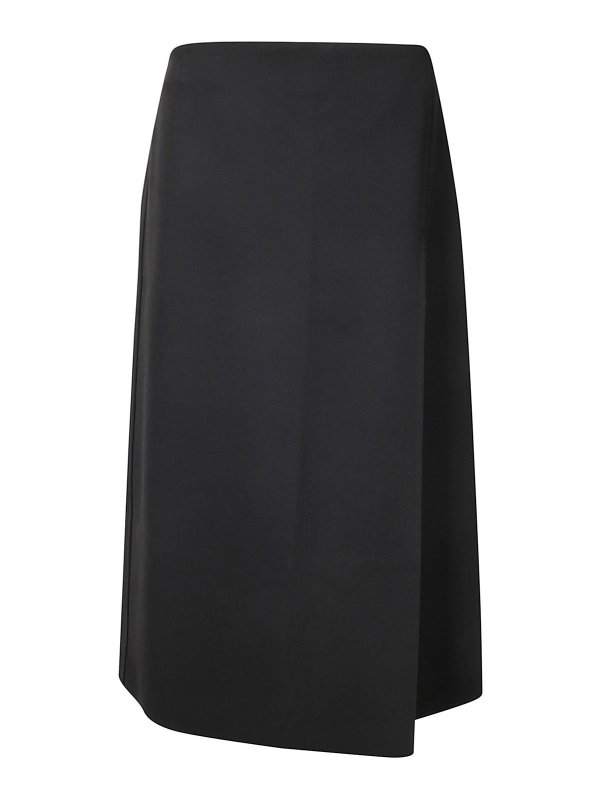 STUDIO NICHOLSON: Knee length skirts & Midi - Skirts - Split Front Skirt
