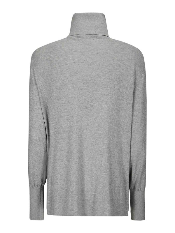 STUDIO NICHOLSON: Suéteres con cuello pico online - Suéter Cuello Redondo - Gris