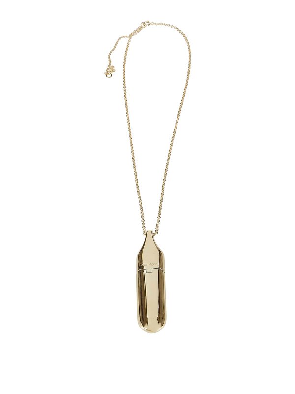 Courreges: Necklaces & Chokers - Flask Necklace