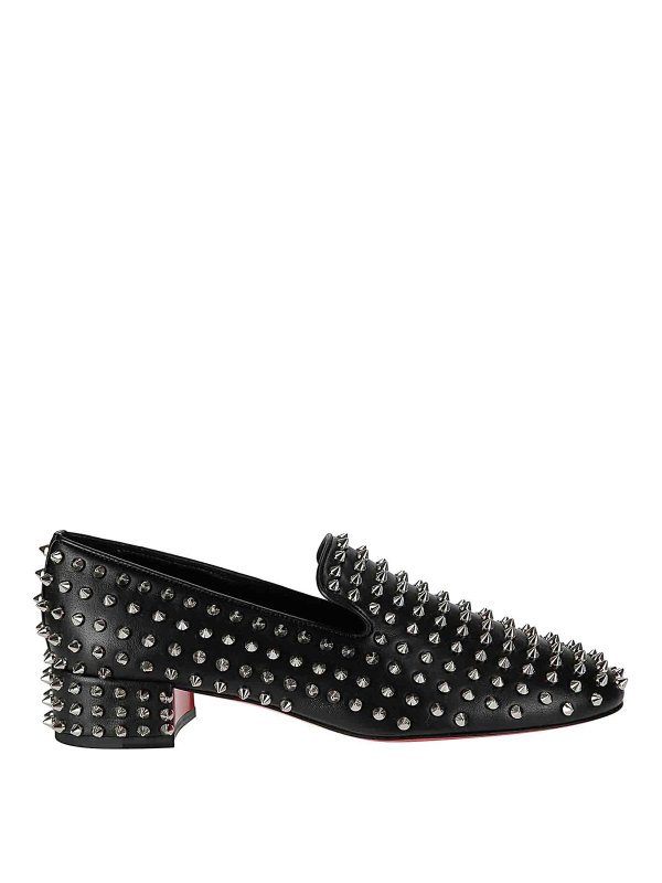 CHRISTIAN LOUBOUTIN: フラットシューズ - フラットシューズ - 黒
