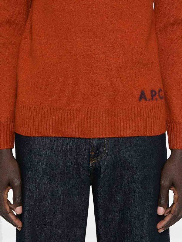 The Best Shops A.P.C.: Pull Col Roulé - Orange