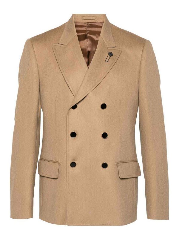LARDINI: blazers - Attitude Double Breasted Jacket