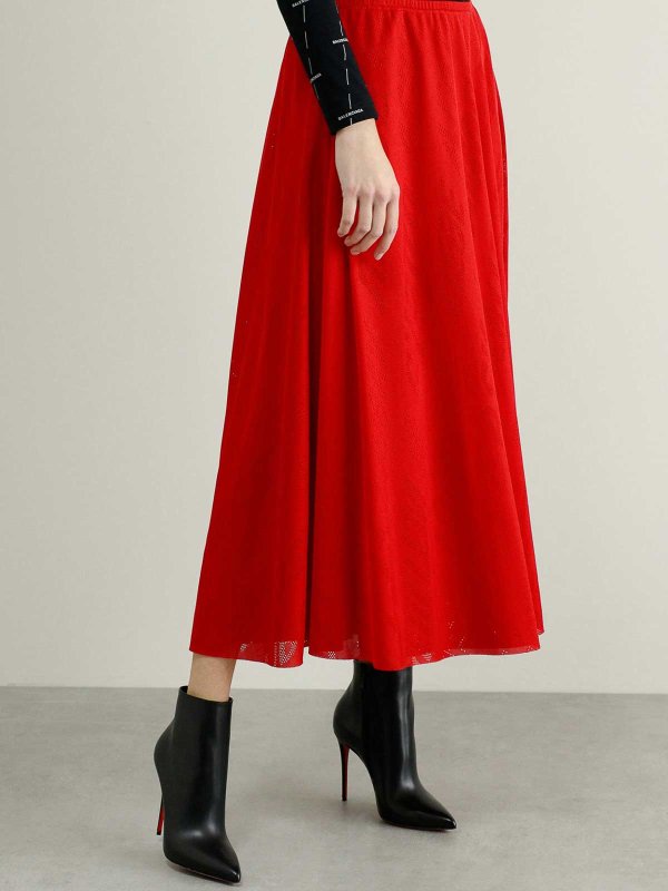 BALENCIAGA: Knee length skirts & Midi online - Stretch-Rock In Rot