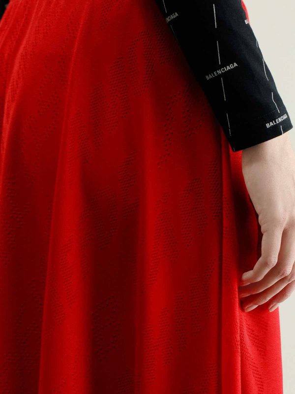 Knee length skirts & Midi shop online Stretch-Rock In Rot