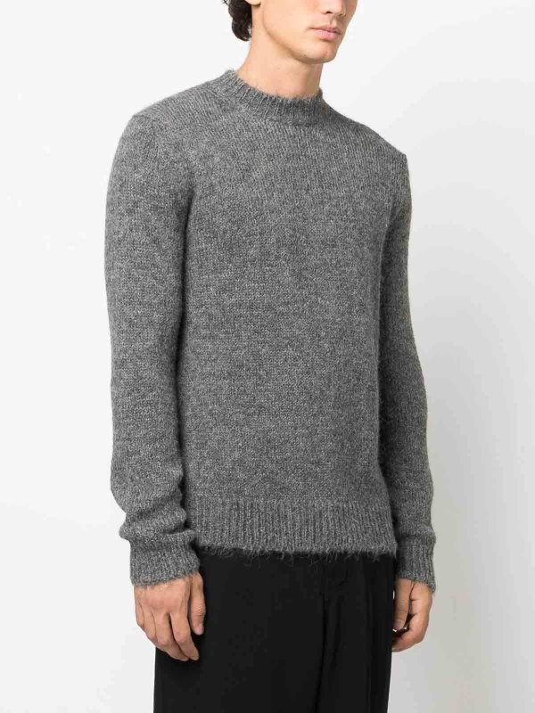 The Best Shops JIL SANDER: Pull col rond - Pull Col Rond - Gris