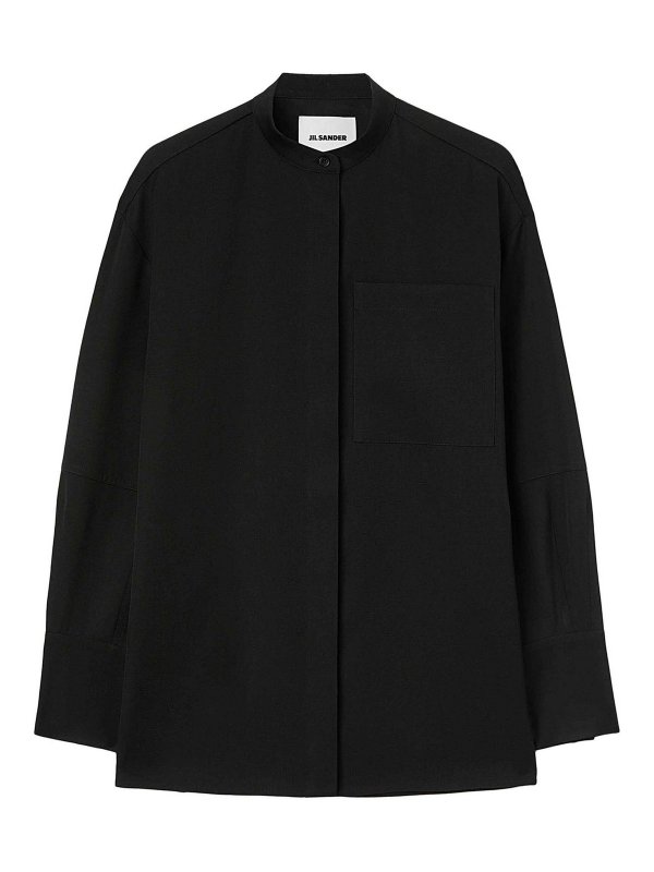 JIL SANDER: シャツ - シャツ - 黒