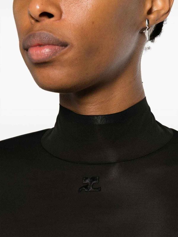 Courreges buy online Second Skin Mockneck Top