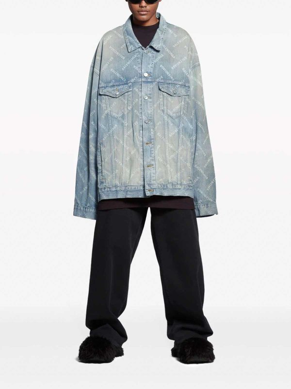 BALENCIAGA: デニムジャケット online - デニムジャケット - ダークウォッシュ
