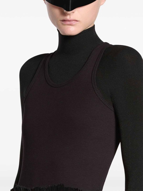 膝丈ドレス - 黒 shop online: BALENCIAGA