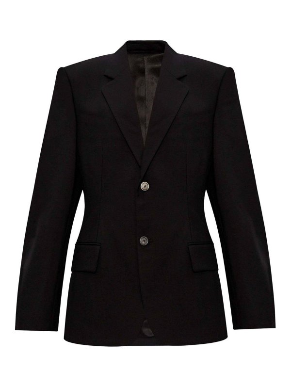 BALENCIAGA: Blazer - Blazer - Negro