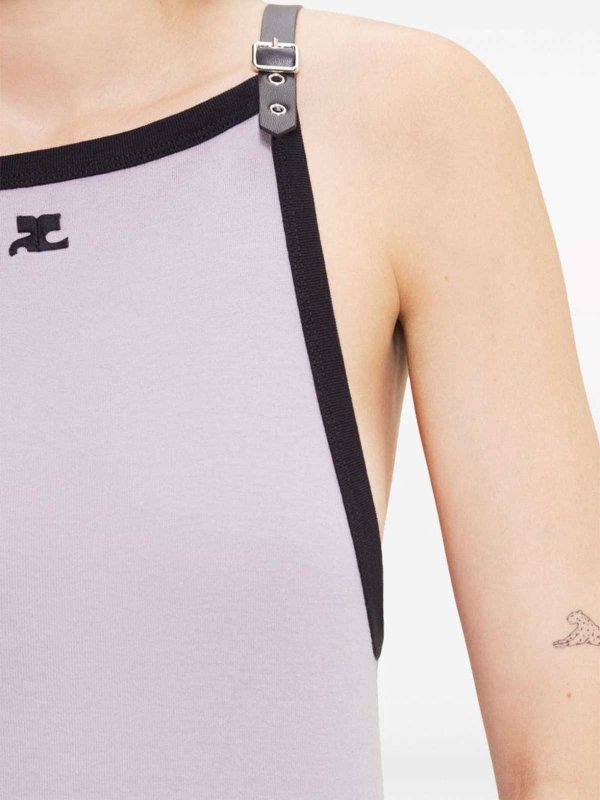 Courreges buy online Buckle Contrast Dress