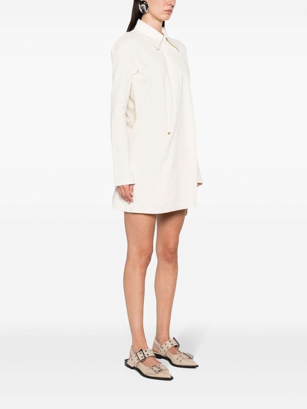 Courreges: ニーレングスドレス online - 膝丈ドレス - ベージュ