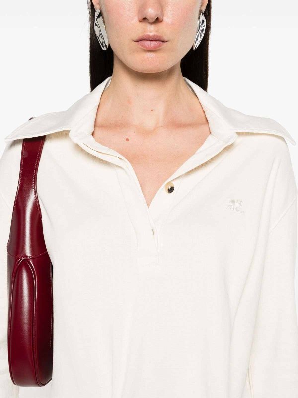 Courreges buy online 膝丈ドレス - ベージュ