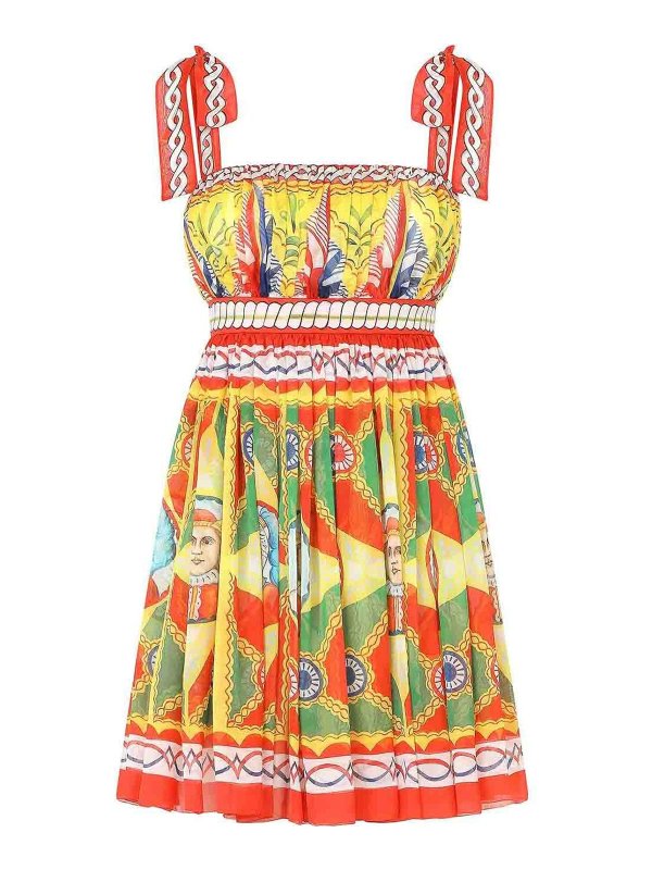 DOLCE & GABBANA: ショートドレス - ショートドレス - マルチカラー