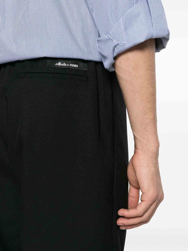 FENDI buy online Trousers With Pleat-Detailing