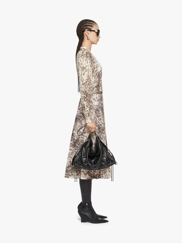 The Best Shops GIVENCHY: blouses - Snow-Leopard Printed Lavalliere Blouse