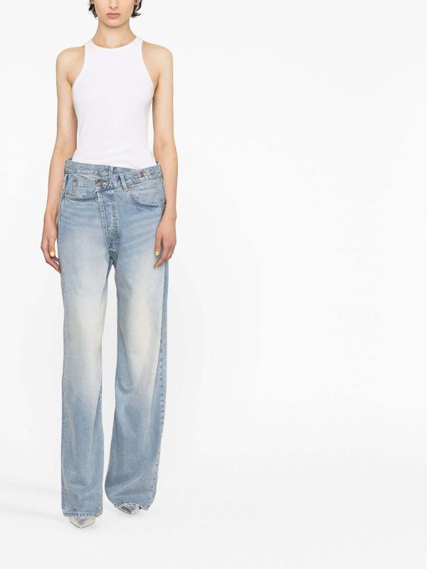 R13: bootcut jeans online - Crossover Wide-Leg Jeans