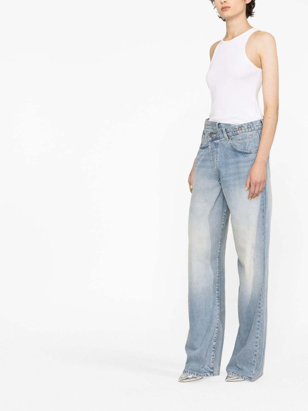 The Best Shops R13: bootcut jeans - Crossover Wide-Leg Jeans