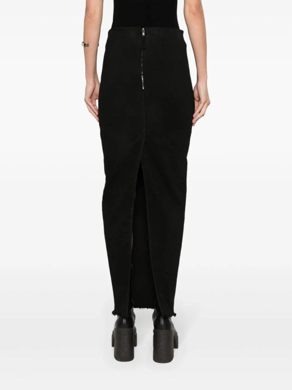 The Best Shops RICK OWENS: ロングシャツ - ロングスカート - 黒