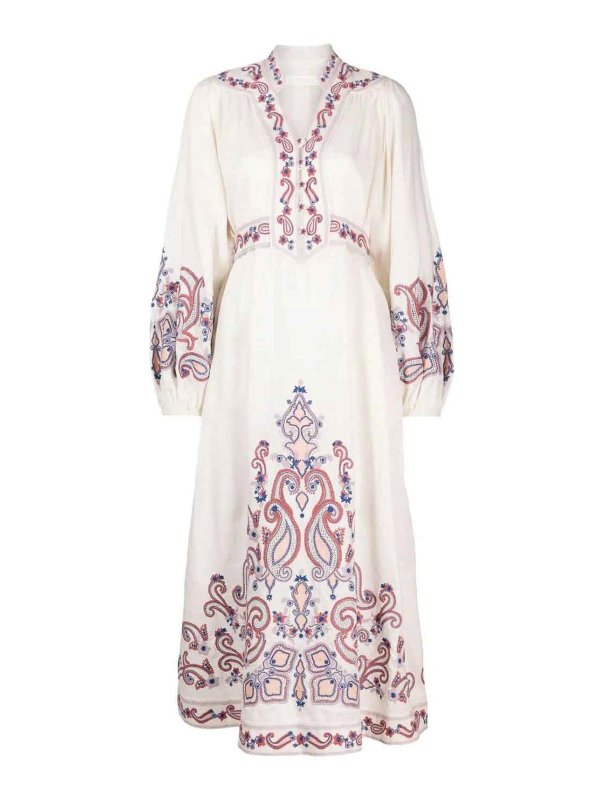 ZIMMERMANN: Robe longueur genou - Robe Au Genou - Beige
