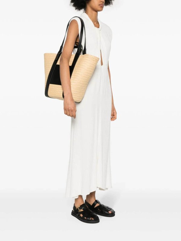 Straw Pocket Tote Bag shop online: COACH