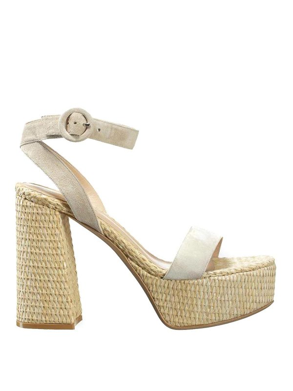 Gianvito Rossi: espadrilles - Wedged sandals