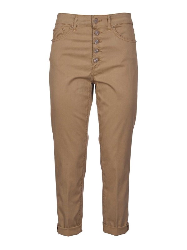 DONDUP: Bootcut - Bootcut Jeans - Beige