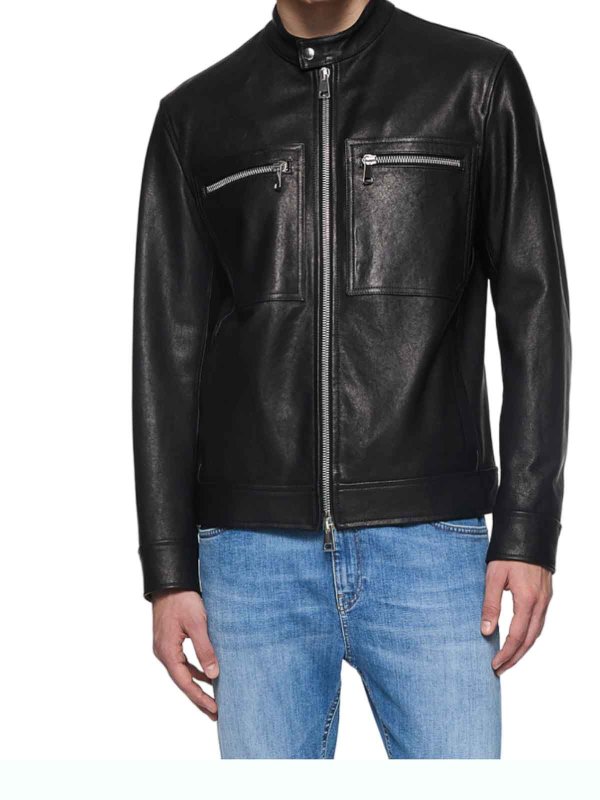 DONDUP: レザージャケット online - レザージャケット - 黒