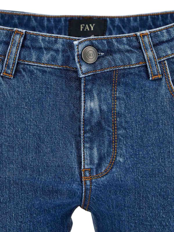 スキニージーンズ - ブルー shop online: FAY