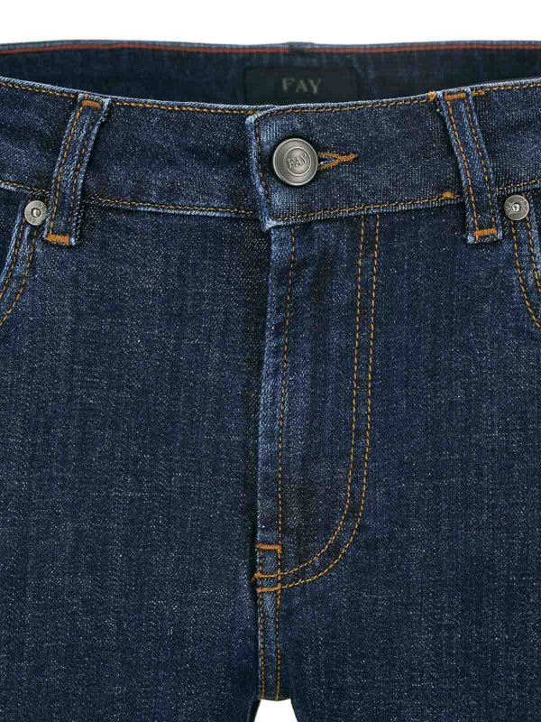 ブーツカットジーンズ - ブルー shop online: FAY