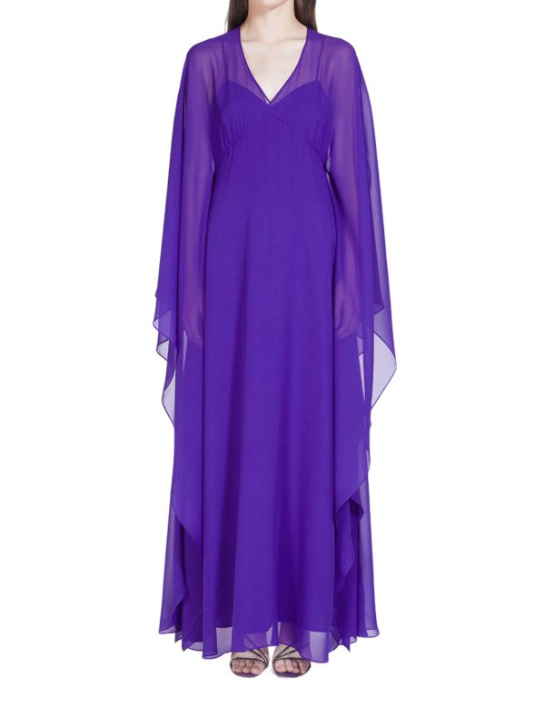 Max Mara: ニーレングスドレス online - 膝丈ドレス - 紫