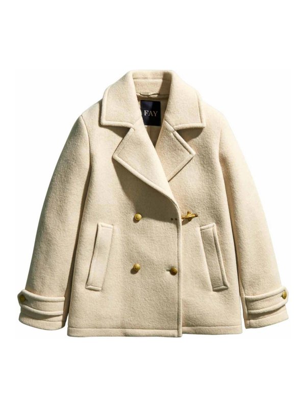 FAY: Abrigos cortos - Abrigo Corto - Blanco