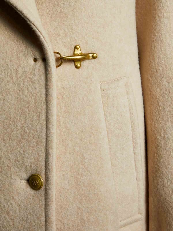 Abrigo Corto - Blanco shop online: FAY