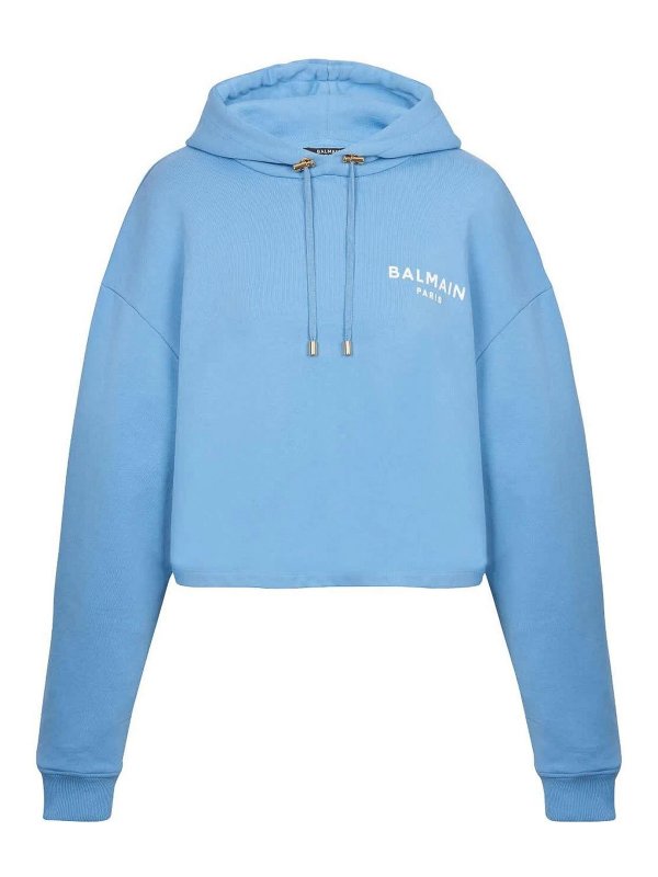 Balmain: Sweatshirts und Pullover - Sweatshirt - Weiß