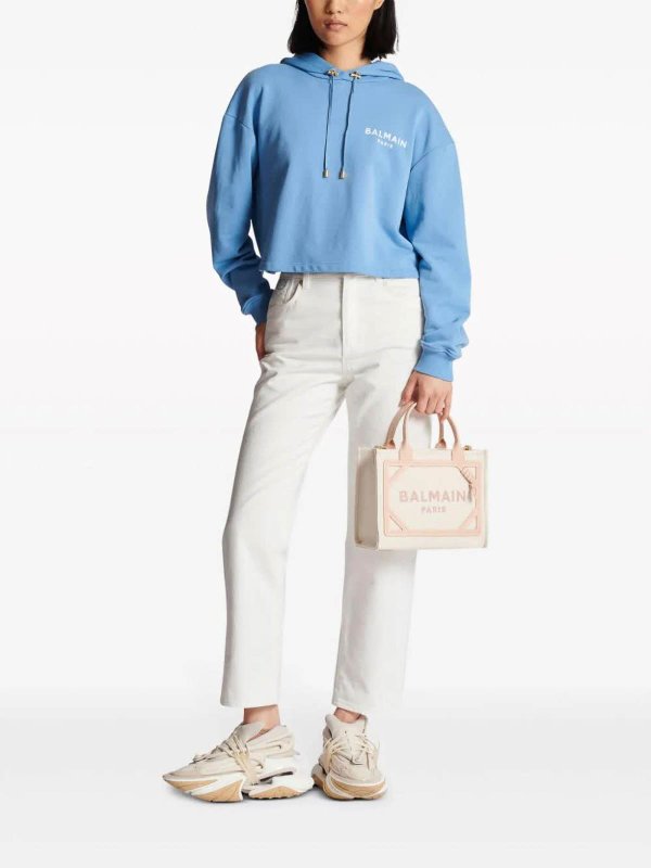 Balmain: Sweatshirts und Pullover online - Sweatshirt - Weiß