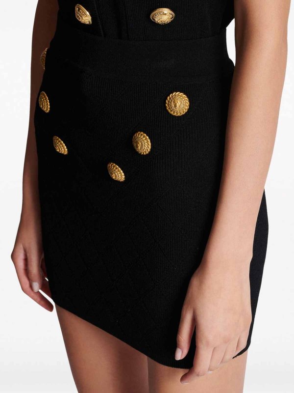 The Best Shops Balmain: 6 Button Knitted Skirt